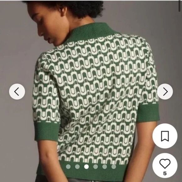 Anthropologie Maeve Kinsely Collared Sweater NWT - Picture 3 of 7